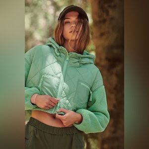 Free People Puff & Fluff Cropped Puffer